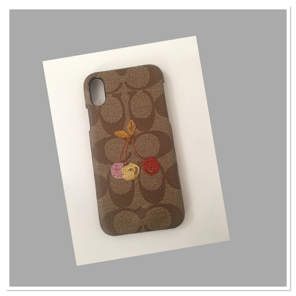 Coach iPhone X Case In Signature Canvas - Picture 2 of 4